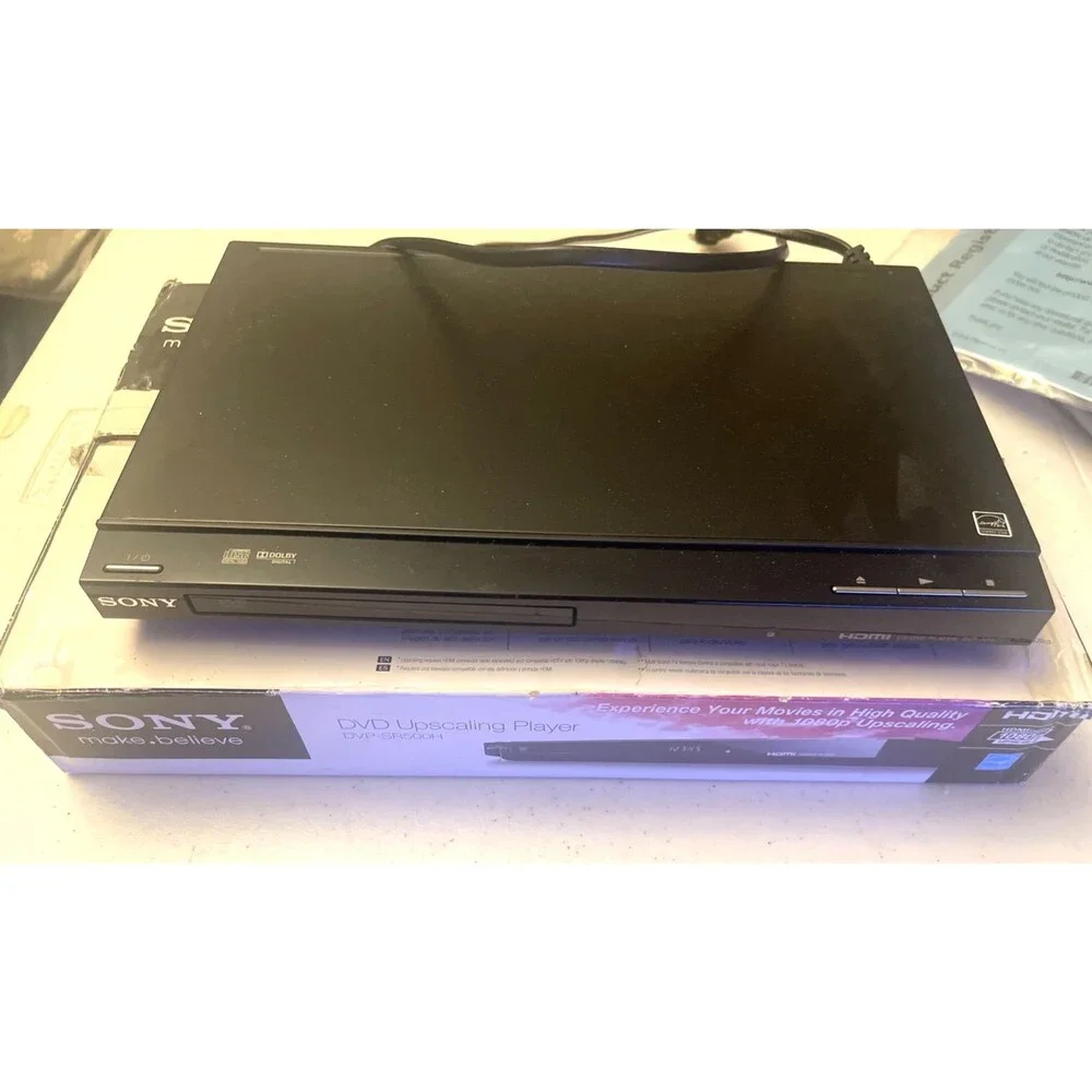 Sony DVP-SR500H CD/DVD Player Dolby Digital DTS 1080p HDMI Upscaling Working!